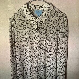 CeCe Floral Blouse (L)